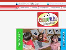 Tablet Screenshot of chuckleproductions.org